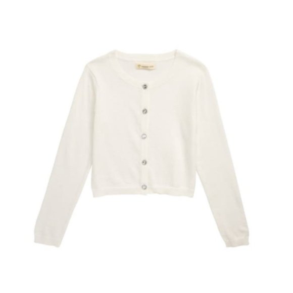 Tucker + Tate Other - NEW TUCKER + TATE Kids' Big Girls Sparkle Crystal Button Front Knit Cardigan